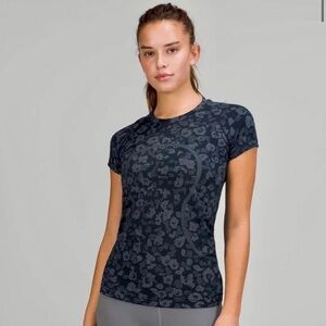 Lululemon Swiftly Tech Dappled Floral True Navy